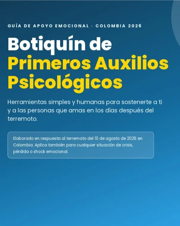 Botiquín de primeros auxilios Psicológicos